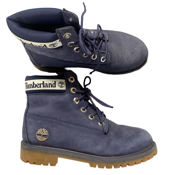 Timberland 6inch Insulated Blue Boots Size 4 - Picture 3 of 7